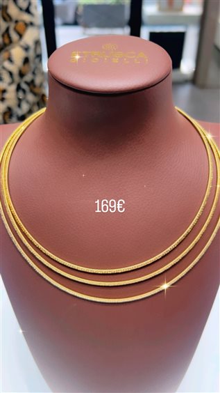 Collana Etrusca Donna in Acciaio WSET00979.YG - WSET00979.YG